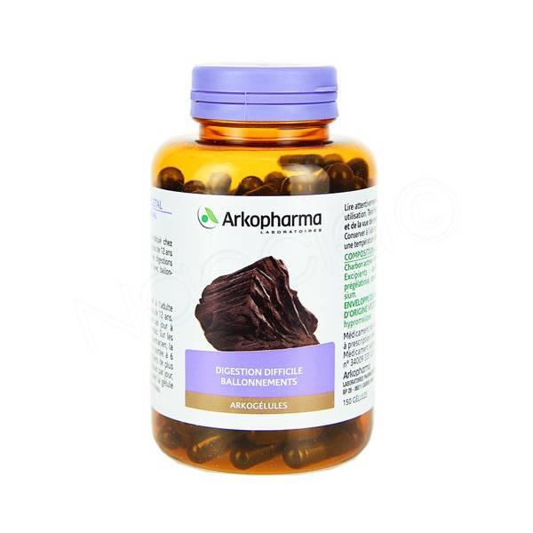 Arkogélules Charbon Végétal bte 150
