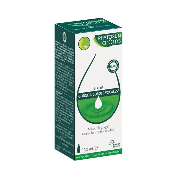 Sirop Gorge et Cordes Vocales aux plantes et huiles essentielles