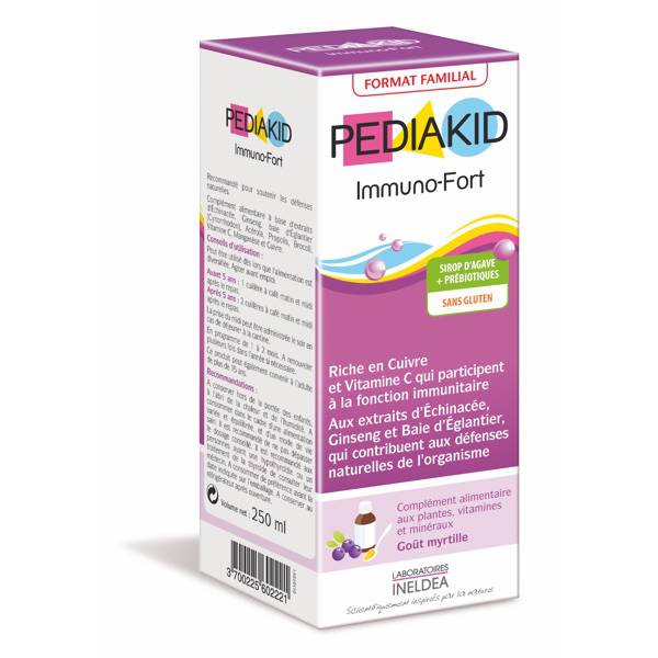 Pediakid Immufort sirop 250ml goût myrtille